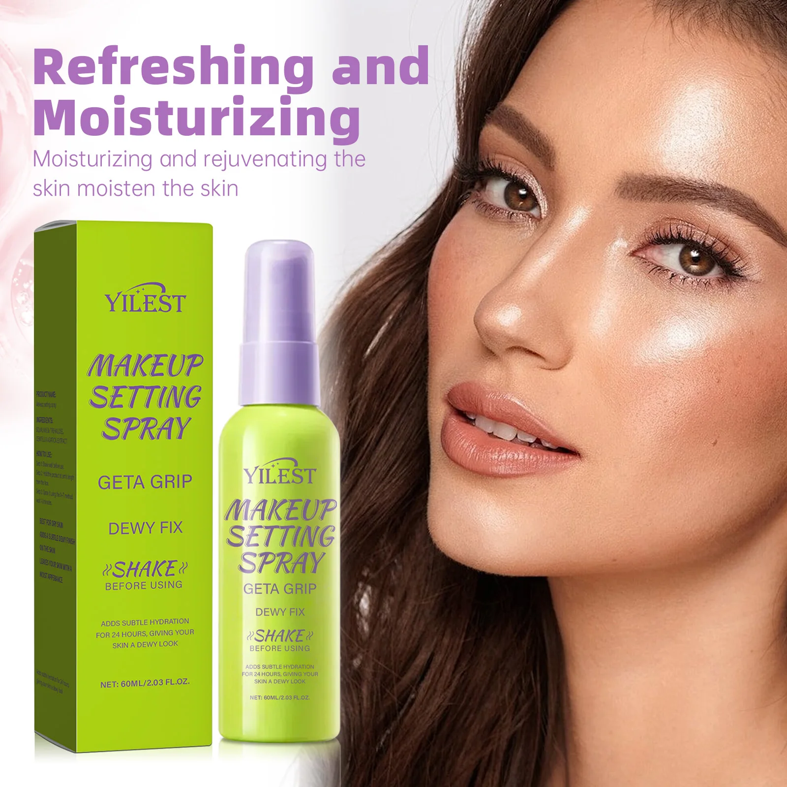 Setting Spray - สเปรย์เซ็ตเครื่องสำอางเนื้อแมตต์ติดทนนาน - สูตรควบคุมความมัน 12 ชั่วโมง สำหรับผิวมัน