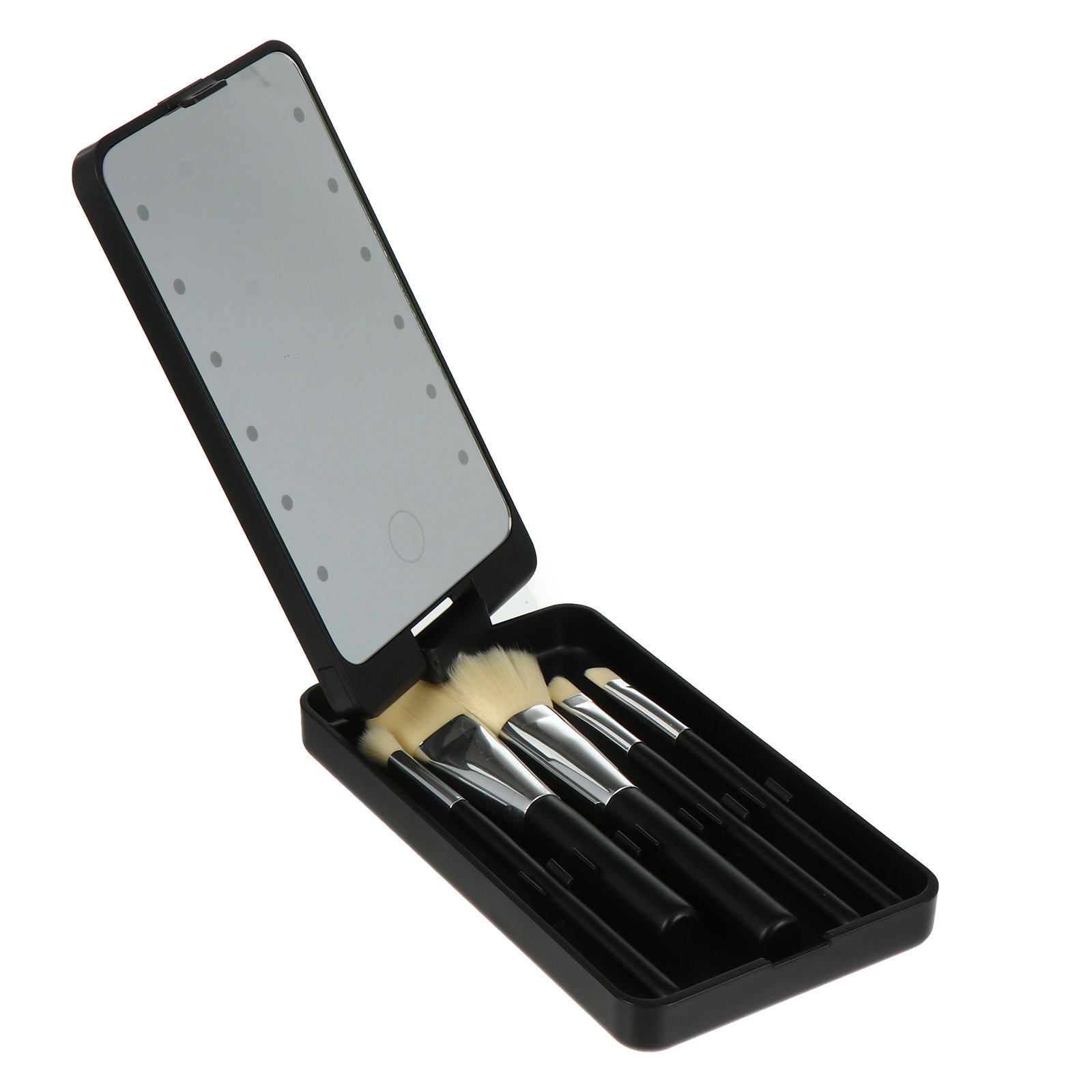 Beauty Makeup Vanity Set - ชุดกระจกแต่งหน้า LED 5 ชิ้น แบบพับได้ หมุนได้