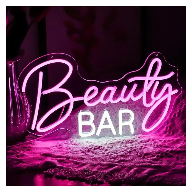 ป้ายไฟนีออนบิวตี้บาร์ ไฟหรี่แส - Beauty Makeup Wallpaper บทวิจารณ์และราคา