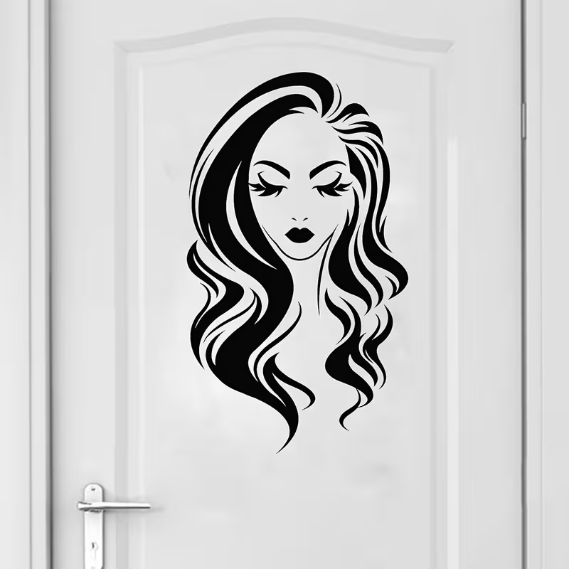 สติ๊กเกอร์ติดผนังร้านเสริมสวย  - Beauty Makeup Wallpaper บทวิจารณ์และราคา