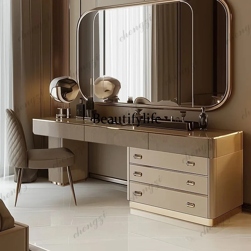 E182 ชุดโต๊ะเครื่องแป้งไม้สไตล - Beauty Makeup Vanity Set บทวิจารณ์และราคา