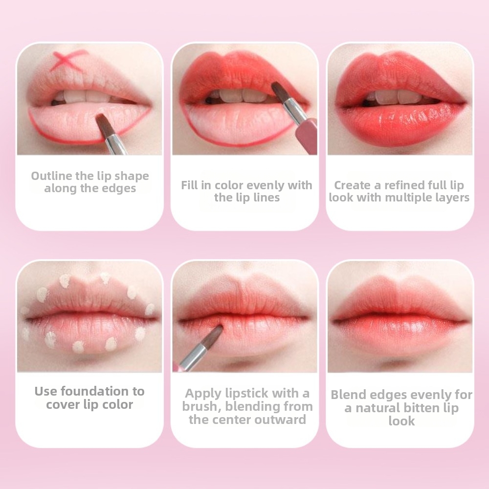 อุปกรณ์แต่งหน้า แปรงทาปากแบบยื - Beauty Makeup Pic บทวิจารณ์และราคา