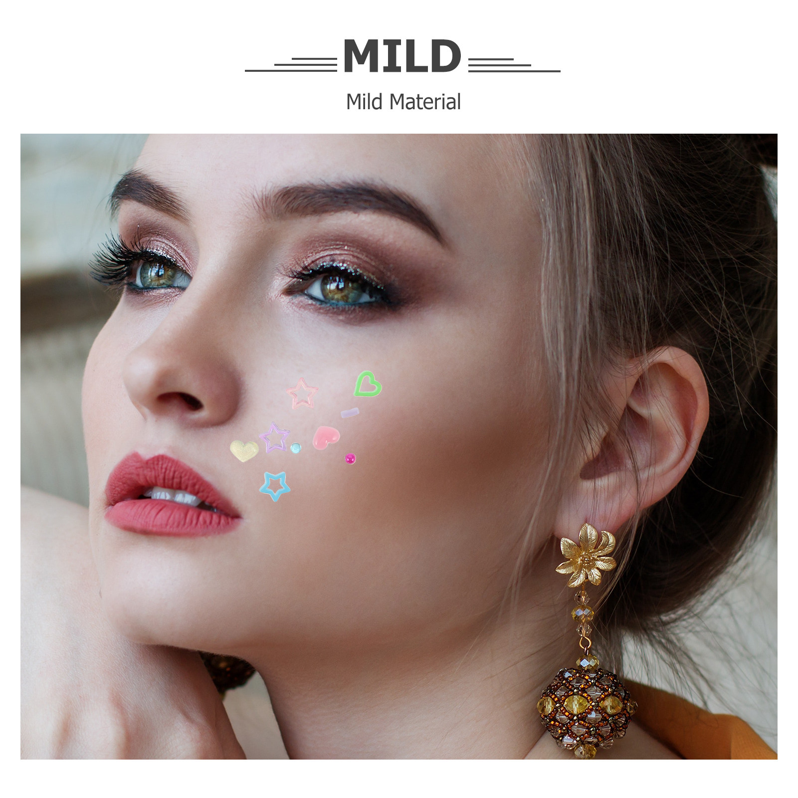 สติกเกอร์เพชรติดหน้า 10 แผ่น ส - Beauty Of Makeup บทวิจารณ์และราคา