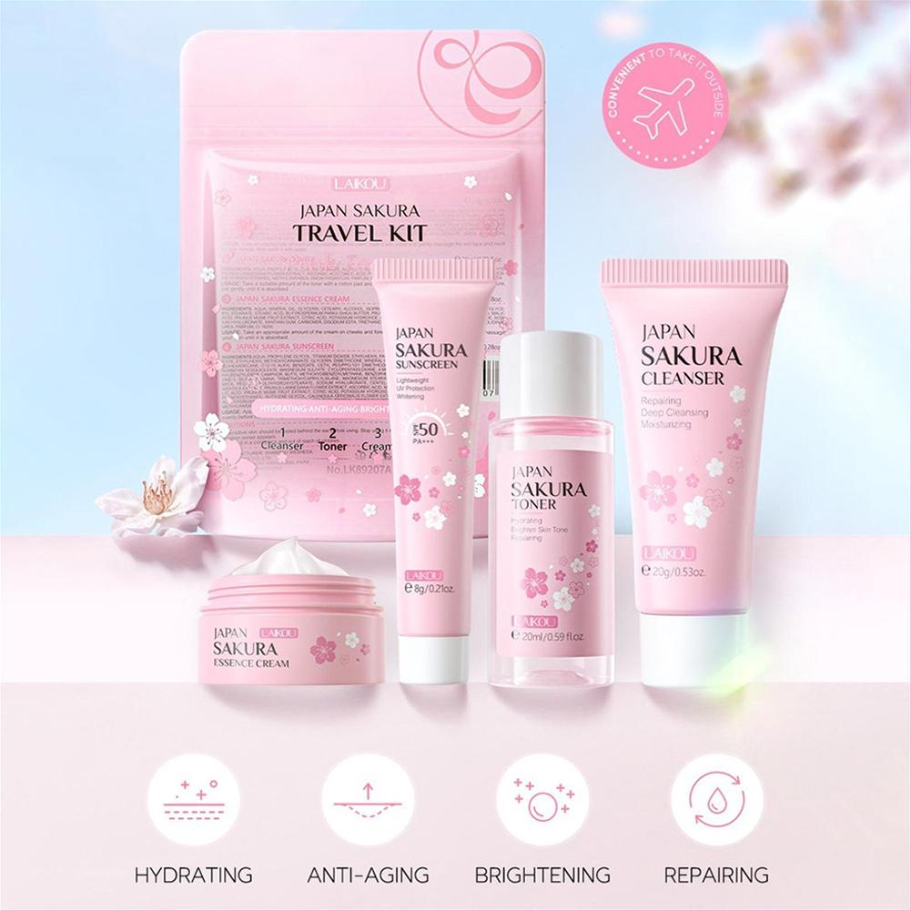 SAKURA Skin Care Set Facial Cl - Beauty Of Makeup บทวิจารณ์และราคา
