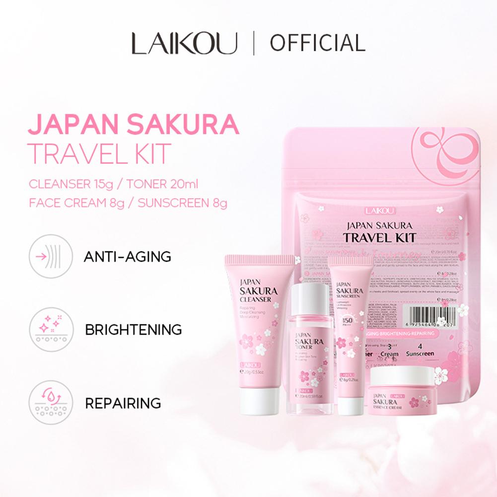 SAKURA Skin Care Set Facial Cl - Beauty Of Makeup บทวิจารณ์และราคา